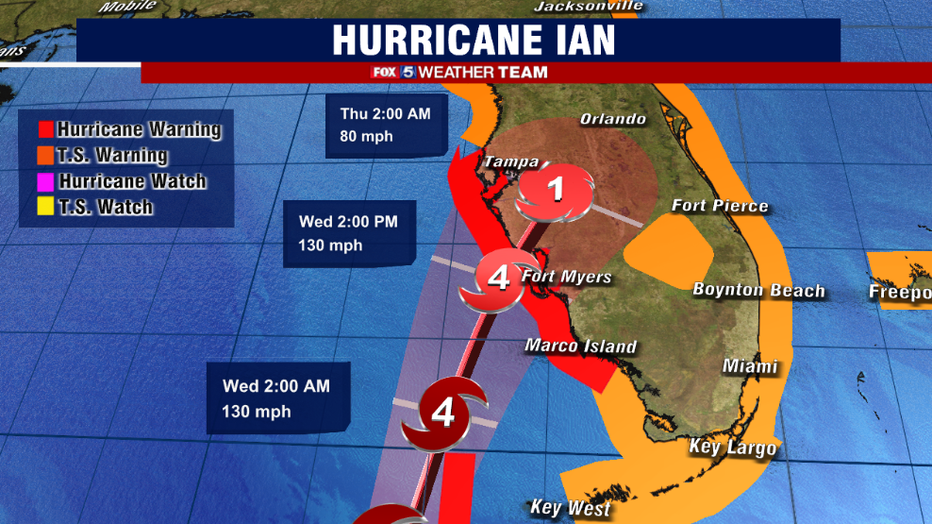 Florida Evacuations Underway As Major Hurricane Ian Approaches; Rain ...