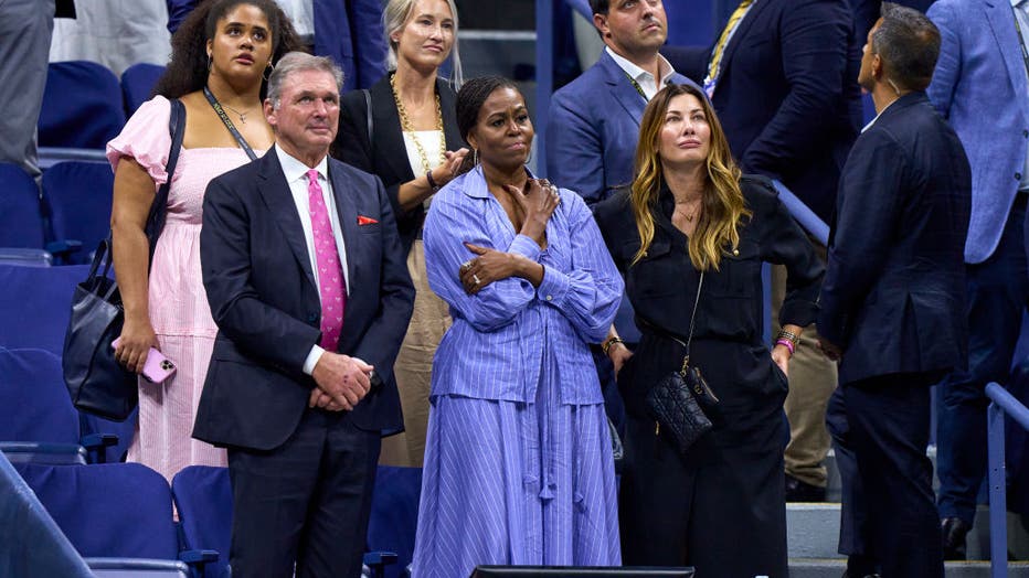 Michelle Obama supports Maryland's Frances Tiafoe in US Open semifinals