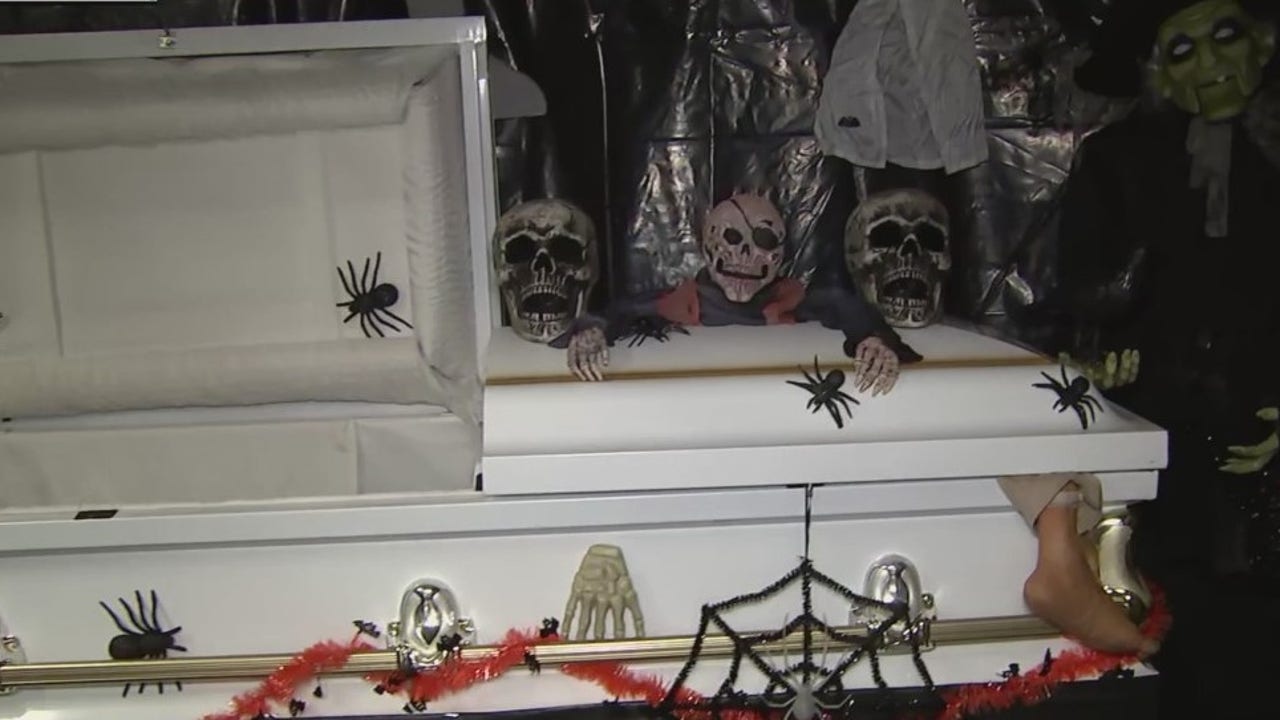 Maryland family finds dead woman’s personal items inside Halloween casket