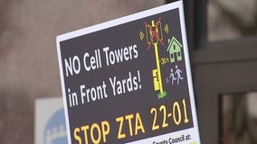 Residents protest cell towers in Montgomery County