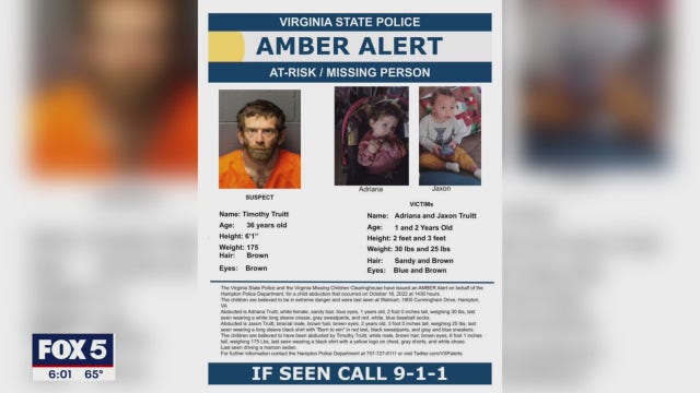Amber Alert canceled, 2 missing children in Hampton, VA found