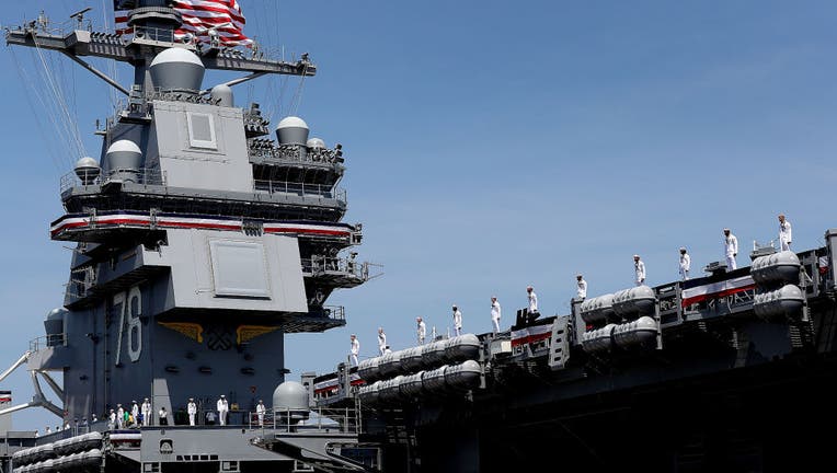 Aircraft carrier USS Gerald R. Ford joins the Navy