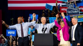 President Biden rallies with Wes Moore at Bowie State University