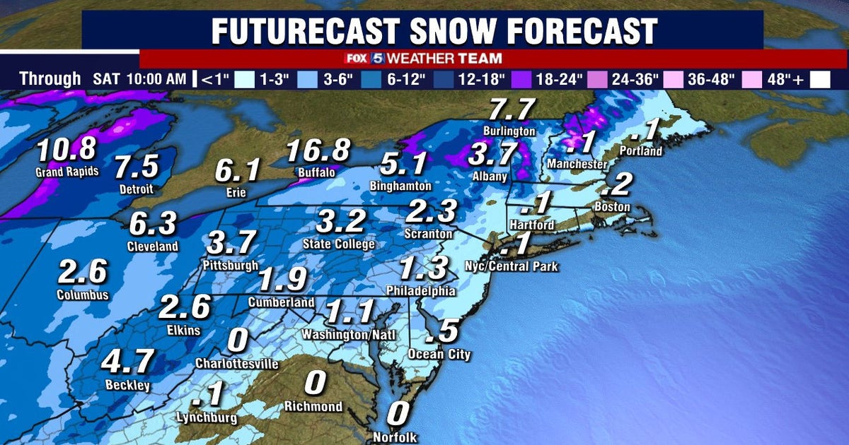Snow, rain mix expected Friday as DC braces for possible blast of ...