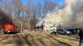 Family displaced, 1 pet dead after fallen tree sparks house fire in Silver Spring