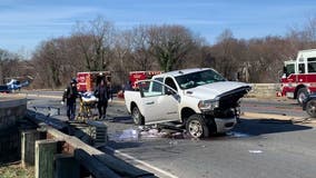 5 cars involved in crash on Suitland Highway; 1 driver fled scene, 3 adults injured