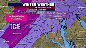 Icy Thursday across DC region slows commutes, delays schools