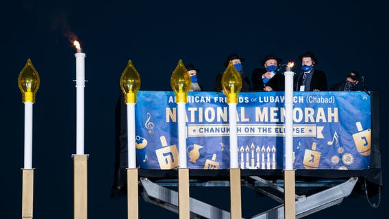 Hundreds gather in DC for the annual National Menorah Lighting