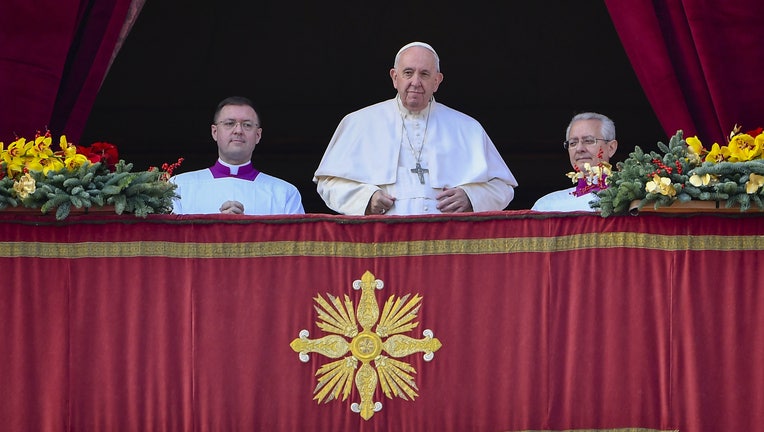 Pope Francis delivers the Urbi et Orbi Christmas message