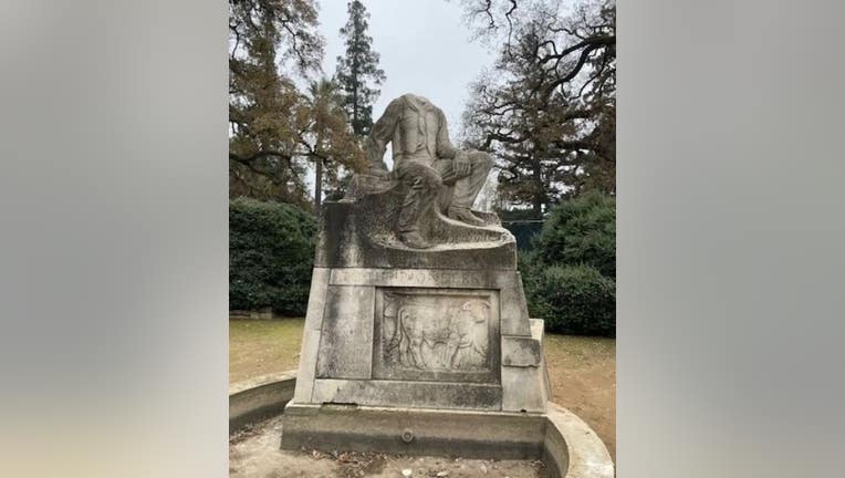 beheaded statue