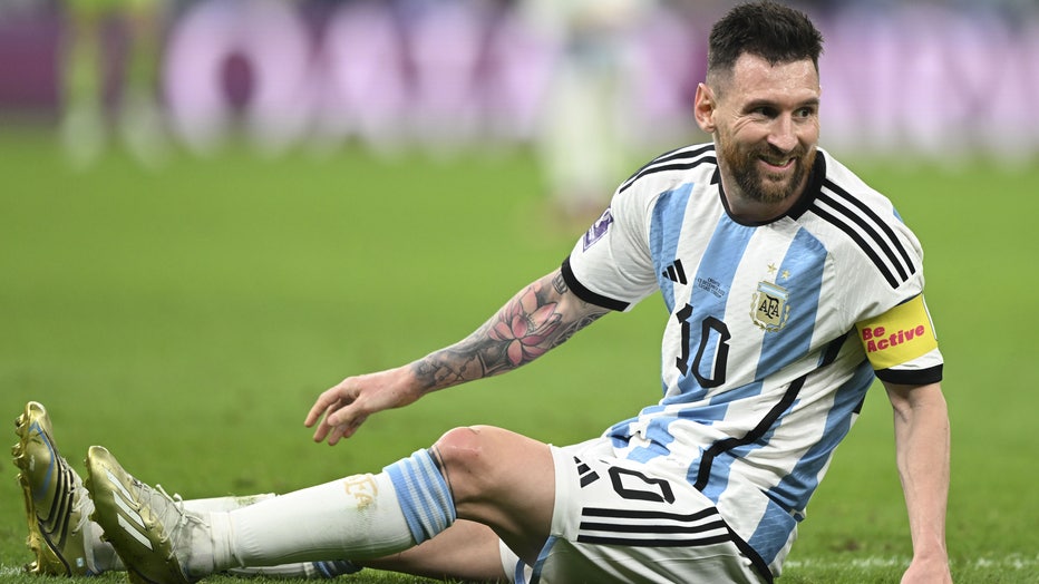 Lionel Messi of Argentina poses during the official FIFA World Cup News  Photo - Getty Images