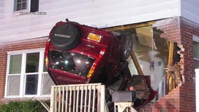 Car smashes into home in Prince George's County