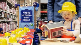 Your little do-it-yourselfer can have a birthday party at Lowe's