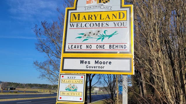 As Wes Moore takes office, Maryland also races to update signage with the Governor's name