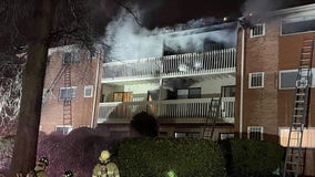 3-alarm apartment fire sends resident to hospital in Fairfax County