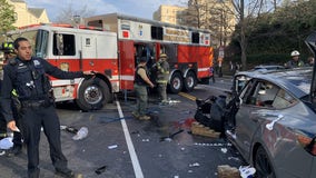 Multi-vehicle crash leaves several injured in northwest DC