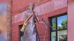 Harriet Tubman statue's staff recovered by police after stolen in December