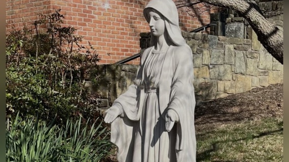 Virgin Mary statue stolen from Montgomery County church; Officials ask for help getting it back