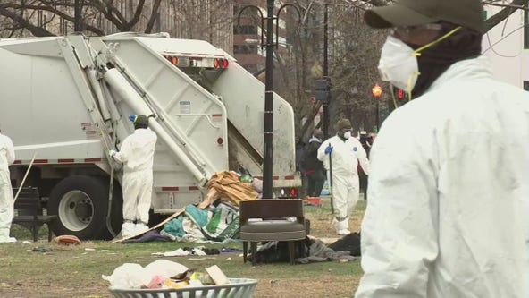 Crews clear McPherson Square homeless encampment