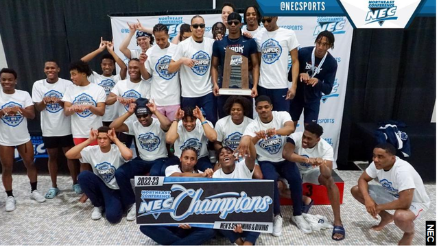 Howard University men's swimming & diving team wins 2023 Northeast Conference Championship