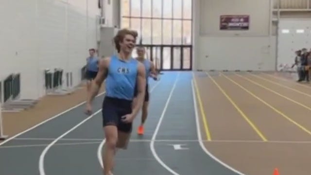 Catoctin High School track star disqualified from race for celebrating