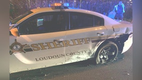 Drunk driver hits Loudoun County deputy's cruiser during traffic stop: police