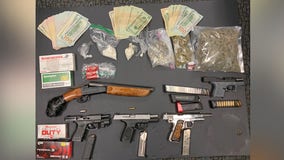 Guns, over $10K cash, psychedelic mushrooms confiscated during bust in Odenton: police