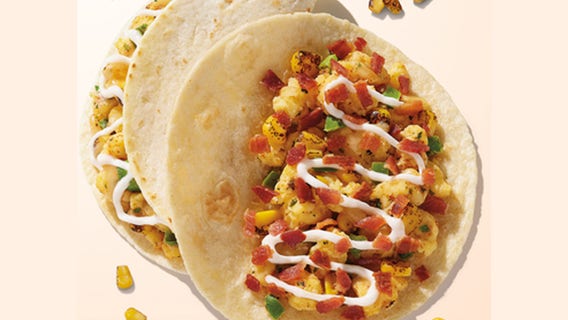 Dunkin' adds breakfast tacos to US menus nationwide