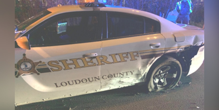 Drunk driver hits Loudoun County deputy's cruiser during traffic stop: police