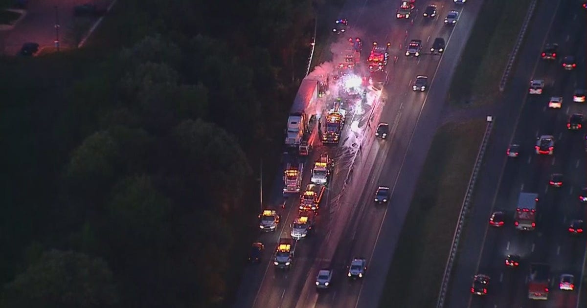 Tractor-trailer fire causes major delays on DC beltway outer loop | FOX ...