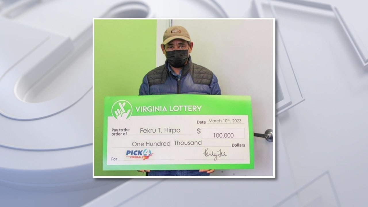 Virginia man wins 0K after buying 20 identical lottery tickets