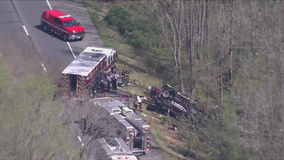 Route 4 closed after 2 injured in multiple vehicle crash: police