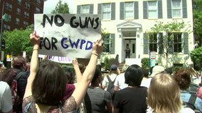 George Washington University students protest school's decision to arm campus police