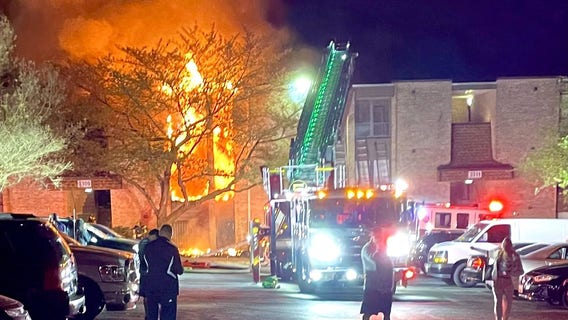 10 displaced after 2-alarm fire burns Temple Hills apartment building; 1 taken into custody