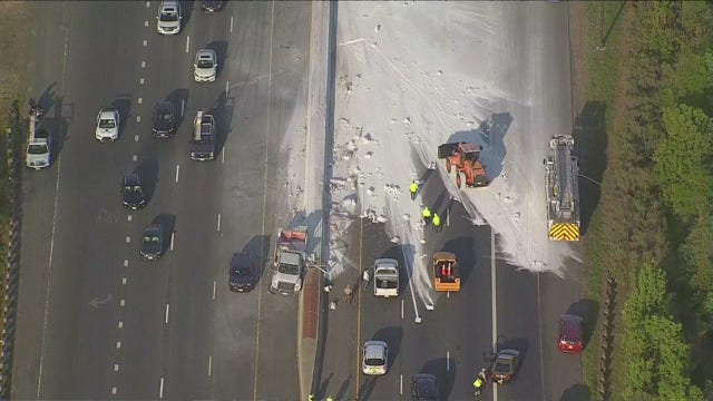 Concrete spill causes major delays in Anne Arundel County