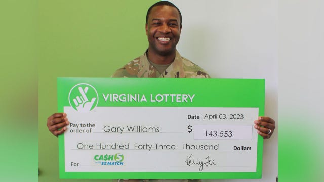 Army sergeant wins Virginia lottery jackpot