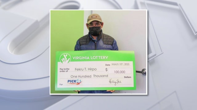 Virginia man wins $100K after buying 20 identical lottery tickets