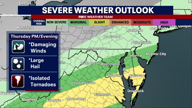 Severe weather, thunderstorms drench DC region