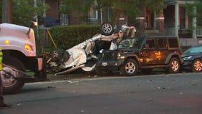 Overturned vehicle crash leaves 1 injured in DC
