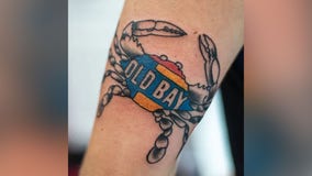 Free Old Bay tattoos at Baltimore Tattoo Museum as part of Preakness week celebrations