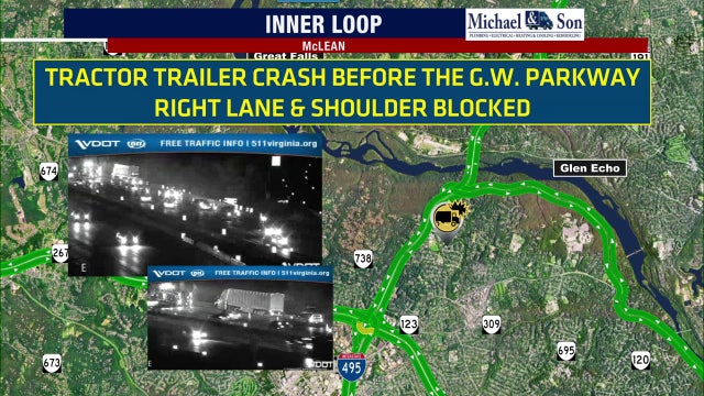 Tractor-trailer crash causes delays in McLean