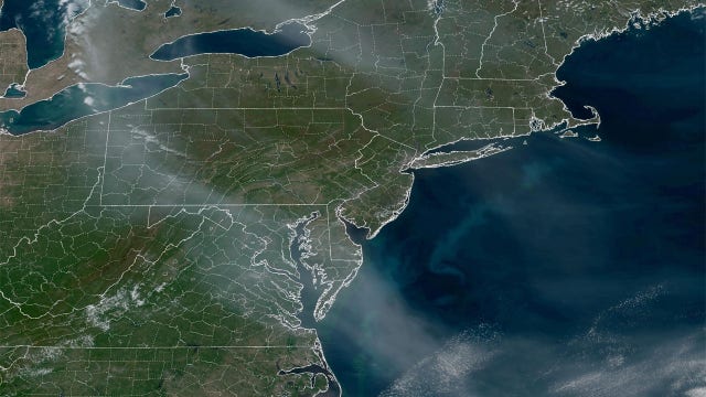 Smoke from Canada wildfires causing hazy, reddish glow across DC region