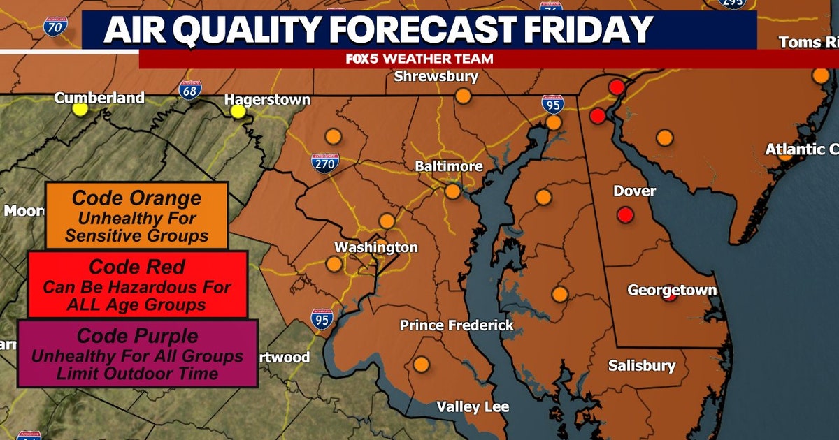 Canadian wildfire smoke, haze begins to wane in DC area; Code