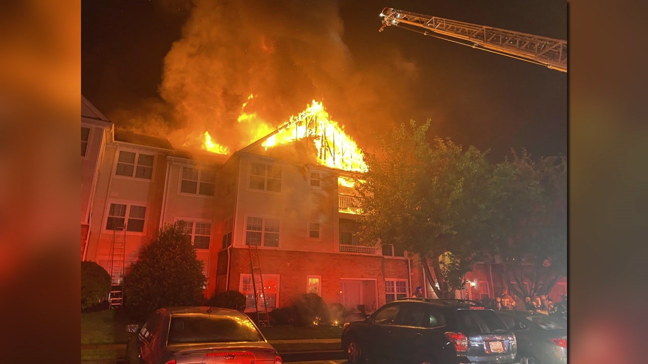 Lightning strike caused 2-alarm fire at Maryland condominium; 26 residents displaced