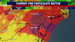 Smoky haze from Canadian wildfires blankets region Thursday; Code Purple Air Quality Alert in DC