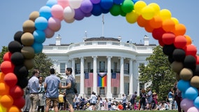 White House accused of US Flag Code violation over Pride Month display