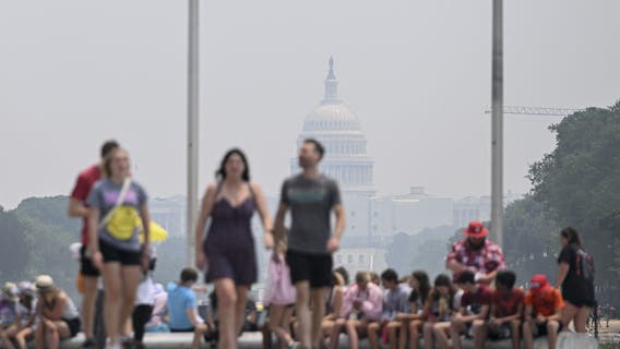 Canadian wildfire smoke, haze blankets DC region Wednesday; Code Red Air Quality Alert in effect