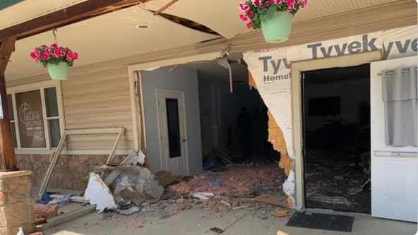 Calvert County Baptist Church looks for help after car crashes into building causing major damage