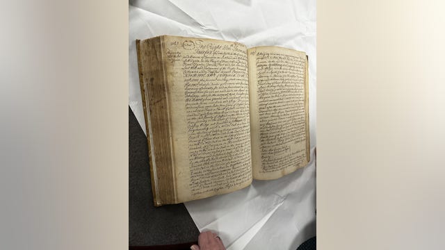 Stolen historical records return to Prince William County after 300 years, officials say