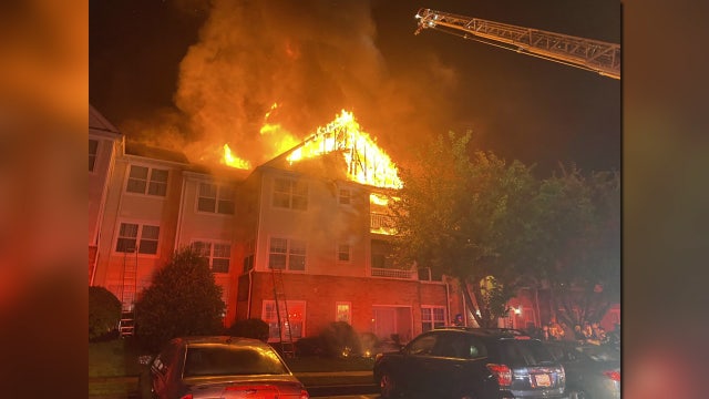 Lightning strike caused 2-alarm fire at Maryland condominium; 26 residents displaced